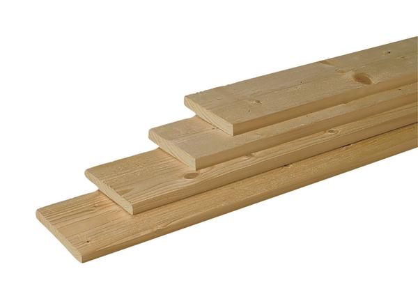 Vuren geschaafde plank Groen geïmpregneerd - 1,8 x 14,5 x 179,5 cm - Afbeelding 1